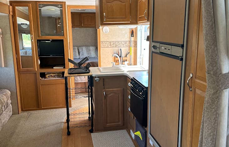 Kitchen and living area