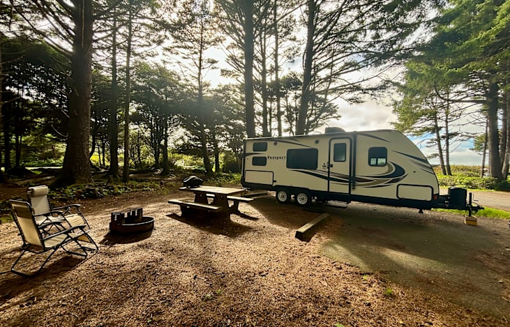 Set up in Olympic National Park, WA