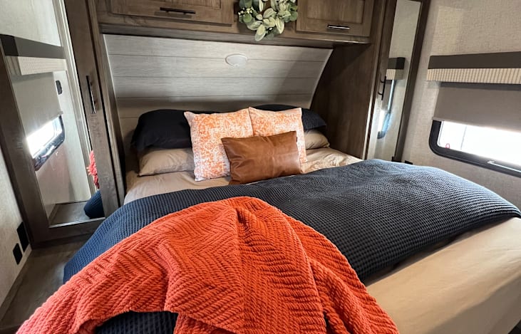 Main bedroom upfront, plus a full size closet.