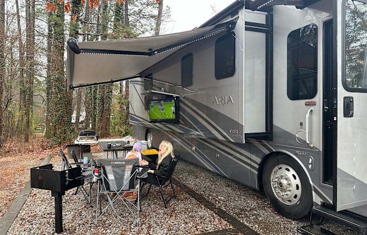 Never miss the big game, even in paradise. Cozy up in the mountains of Stone Mountain, where football meets fresh mountain air.