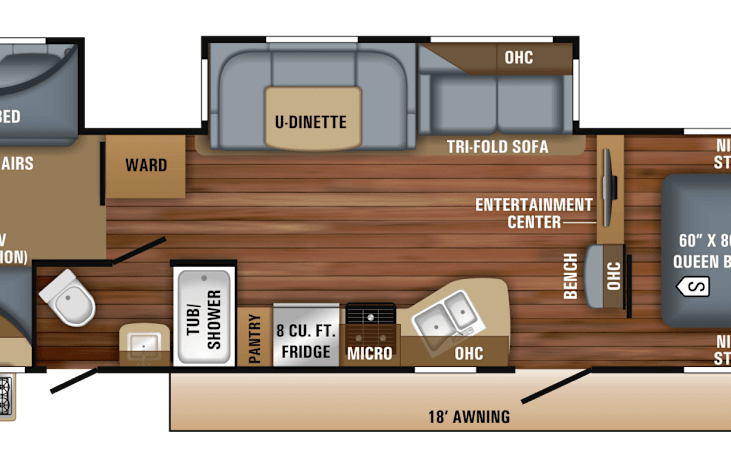 Day time/evening relaxing layout