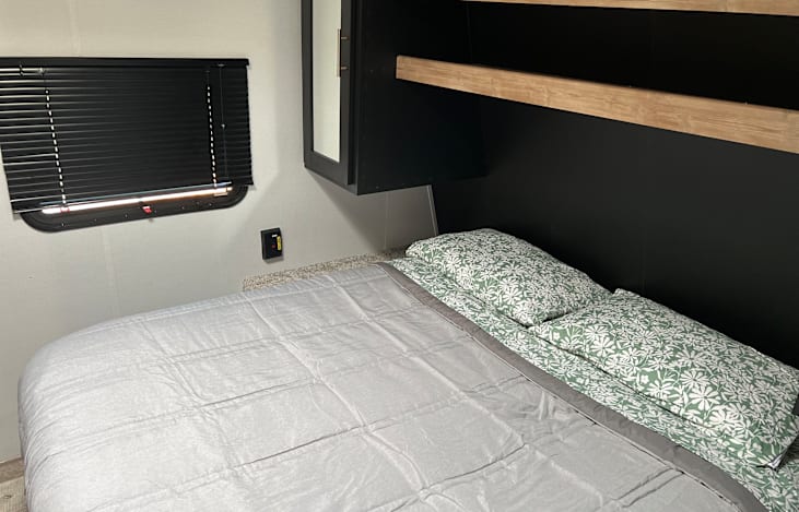Bedding is an add on option when wanting to rent out unit. There is enough for the master, bunks couch fold out and table conversion for your convenience. Please don’t hesitate to ask if you have ?’s.