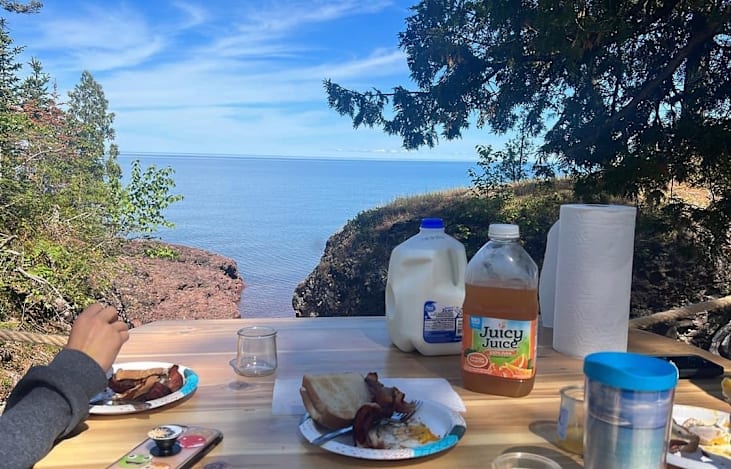 Best Breakfast Place!
You can see both the sunrise and sunset most of the summer here!