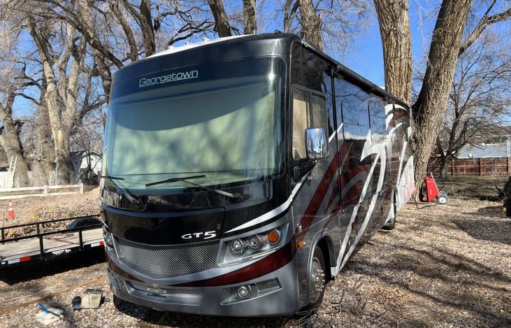 Beautiful Motor Home from exterior with real paint.  35" in length and easy to drive.