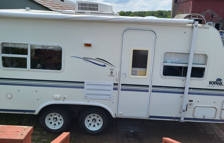 Awning side of camper