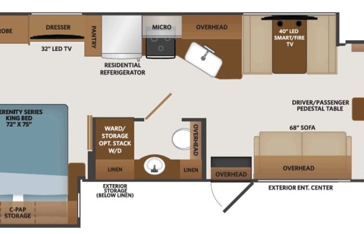 Fleetwood Fortis 33HB floorplan