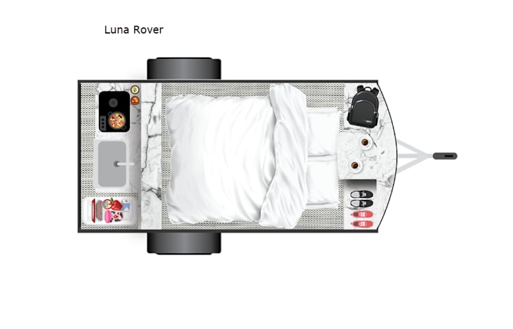 Representative floor plan provided by a trusted RVshare partner.