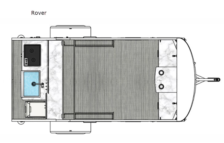 Representative floor plan provided by a trusted RVshare partner.