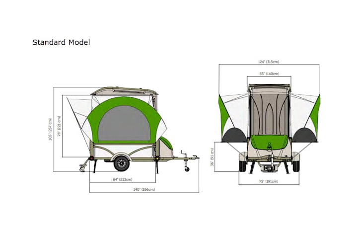 Representative floor plan provided by a trusted RVshare partner.